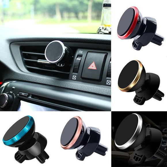 Universal Car Phone Holder 360 Degree Magnetic Air Vent Mount Mobile Smartphone Stand Magnet Support Cell Cellphone in Car GPS