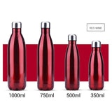 Vacuum Bottle | Chrome Plated | Pattern | Season | ( 17 Oz | 500 ml) - gBotl