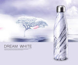 Vacuum Bottle | Chrome Plated | Pattern | Season | ( 17 Oz | 500 ml) - gBotl