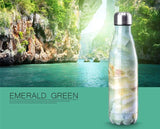 Vacuum Bottle | Chrome Plated | Pattern | Season | ( 17 Oz | 500 ml) - gBotl