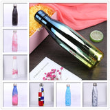 Vacuum Bottle | Patterns | Colors | Chromeplated | (17 Oz | 500 ml) - gBotl