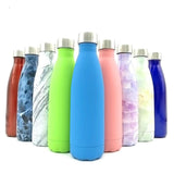 Vacuum Bottle | Chrome Plated | Pattern | Season | ( 17 Oz | 500 ml) - gBotl