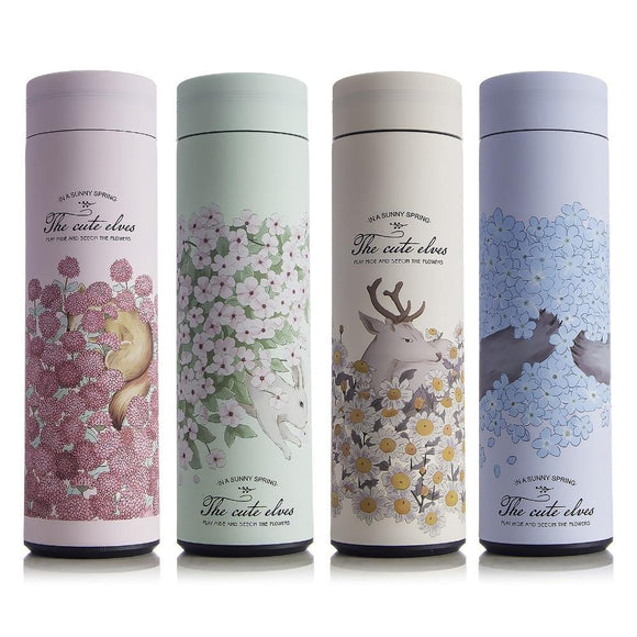 Thermos Water Bottle Thermo Mug Stainless Steel Vacuum Flask Mug with Business Straw Insulation Cup Ice Water Bottle - gBotl