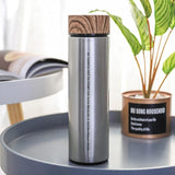 Vacuum Bottles | Wooden Lid | (17 Oz / 500 ml) - gBotl