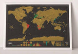 Deluxe Black Scratch Off World Map - Tinklegem.com