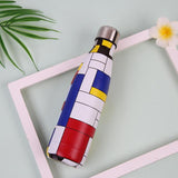 Vacuum Bottle | Patterns | Colors | Chromeplated | (17 Oz | 500 ml) - gBotl