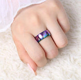 RAINBOW PAW PET LOVE RING STAINLESS STEEL