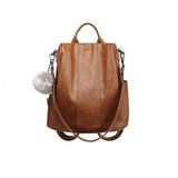 Trending Women Leather Backpack Hot Trending Deal Khaki 