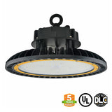 LED UFO High Bay - 150W - Hook Mount - Tempered Glass - (UL+DLC) - Green Light Depot